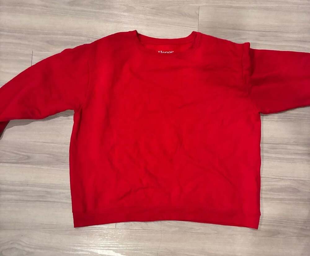 Hanes ComfortBlend Sweatshirt Size XL Red Fleece Crewneck